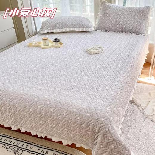 【可水洗可机洗 给予你四季贴心陪伴】秋冬夹棉牛奶绒床盖三件套卡通加厚水晶绒床盖绗缝盖毯 商品图4