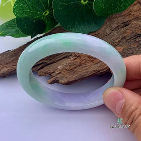派瑞翡翠 翡翠手镯 糯种 飘花