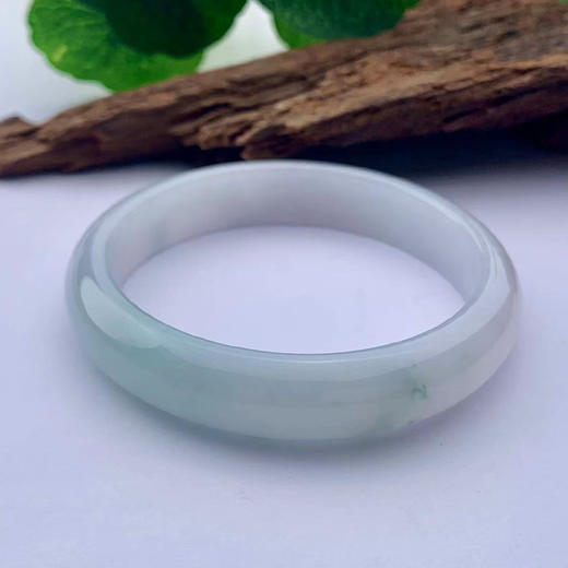 派瑞翡翠 翡翠手镯 糯种 飘花 商品图1