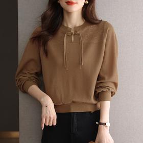 2023年秋季新款复古针织衫宽松气质外搭内搭上衣