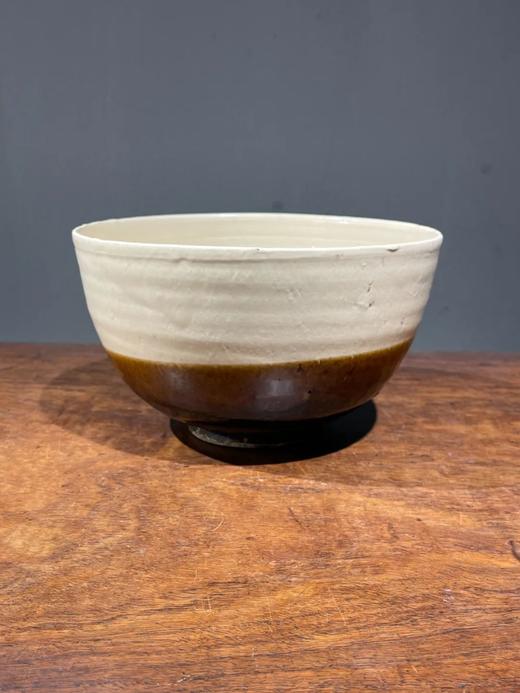 磁州窑白褐双色佛钵式大碗，顺丰包邮 商品图2