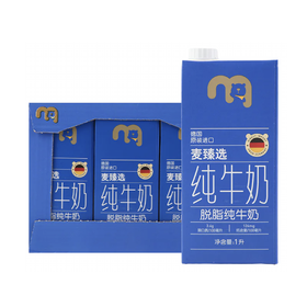 MC 麦德龙 麦臻选 脱脂牛奶1L*6