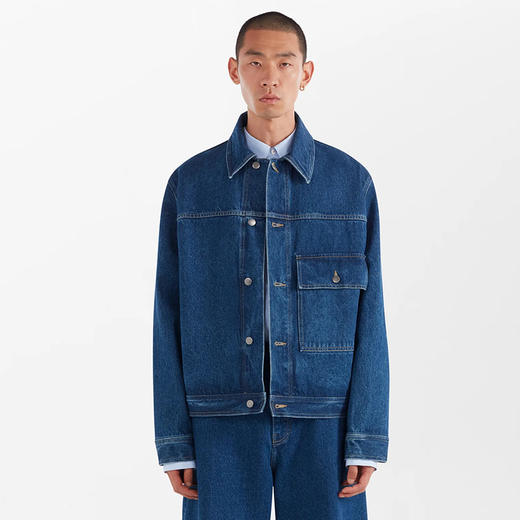 STUDIO NICHOLSON DENIM JACKET 男装廓形水洗牛仔夹克外套 商品图0