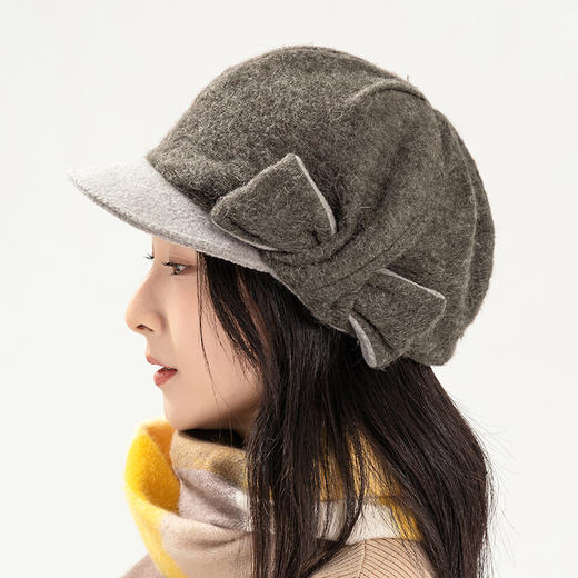 YORO容若毛质感短檐帽（TA19W099） 商品图1