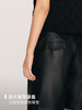 A字廓形 免洗pu小羊皮质感短裤FB467523O 商品缩略图7