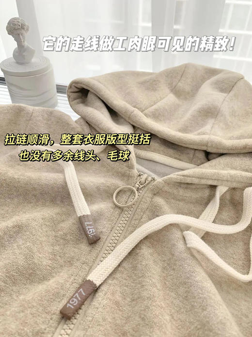 乐登虎 秋季新款小绵羊时尚百搭高腰宽松休闲运动卫衣+阔腿裤套装[福利品] 商品图8