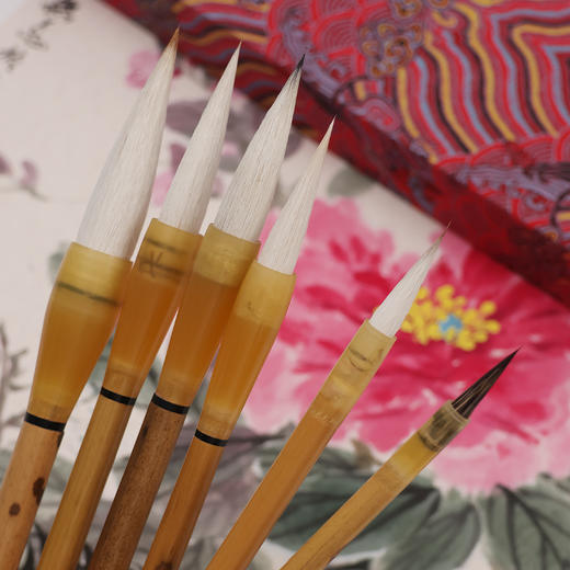 【庆学堂】名师定制毛笔-若明套装 6支国画毛笔套装 商品图4