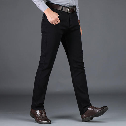 圣得西男士牛仔裤秋季款商务休闲直筒加厚弹力休闲长裤2352915569 商品图4