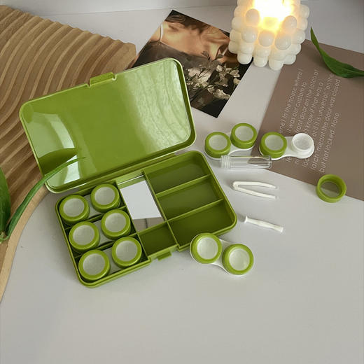 隐形眼镜盒/像鱼as957六付装 带镜子 商品图4