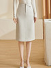 米思阳2026春季新款百搭高级感直筒半身裙高腰开叉纯色一步裙3092 商品缩略图3