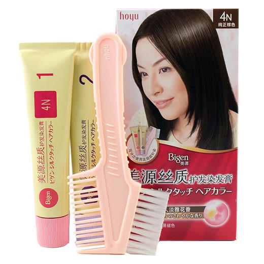 美源 丝质护发染发膏4N(纯正棕色) 商品图0