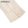 oldcolour杏色长袖衬衫秋季新款气质百搭通勤上衣女GO31013871 商品缩略图4