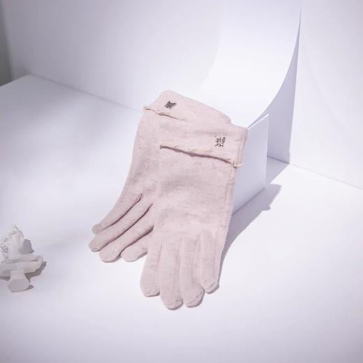 帽仕汇-KEYONE 温暖羊毛可触屏手套优雅花边 商品图7