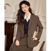 西遇韩系西装外套早春新款复古宽肩宽松显瘦直筒外套上衣女D2238748 商品缩略图0