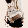 大英博物馆 盖亚·安德森猫和她的朋友们系列 萌猫可爱毛绒双肩包 灰色//驼色 商品缩略图2