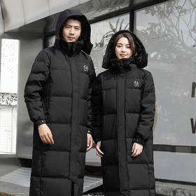 兰渚仙境长款羽绒服 哑光 加厚长款保暖外套 秋冬男女款 含绒量90% 充绒量400g左右 防寒专品（建议拍小一码）