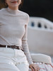 【经典款】PETIT SCHAN小闪 CLO#128 H₂O 水 日本岛精无缝半高领高支超细美丽诺纯羊毛坑条基础打底针织衫 商品缩略图10