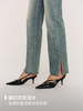  长腿牛仔 裤型绝佳 复古开衩直筒牛仔裤FB495023O 商品缩略图4