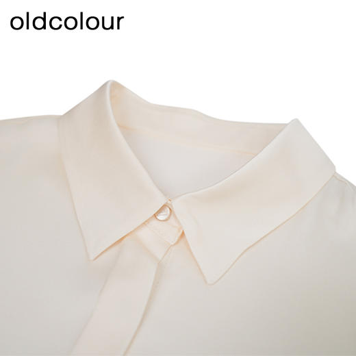 oldcolour杏色长袖衬衫秋季新款气质百搭通勤上衣女GO31013871 商品图2