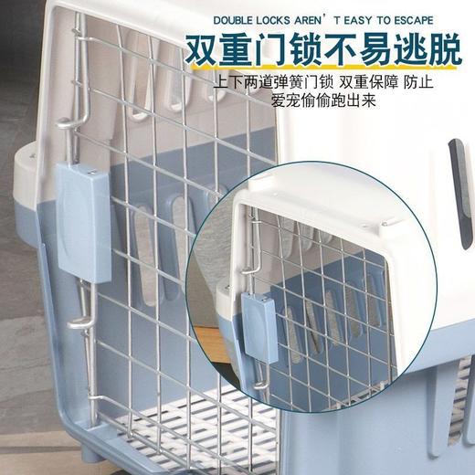 宠物航空箱猫咪托运箱狗狗外出便携旅行箱透气车载狗笼随机色/个 商品图2
