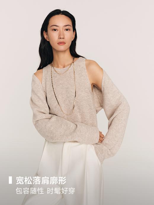 四种穿法 羊绒羊毛混纺两件套针织外套背心FJ492623O 商品图7