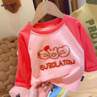 【高品质的工艺水准，多种颜色可供选择！】女童T恤2023春装新款儿童韩版卡通打底休闲百搭上衣宝宝洋气长袖lm 商品图5