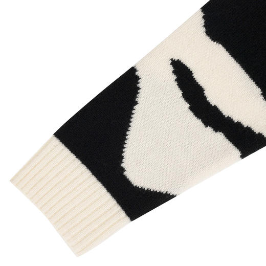 东黎 • 山羊绒女士秋季ADF嵌花V领开衫 3481 商品图1