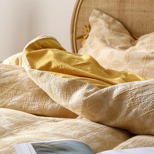 【双层纱幸运草四件套】双层纱布四件套全棉纯棉床上床单被套春季简约 商品图2