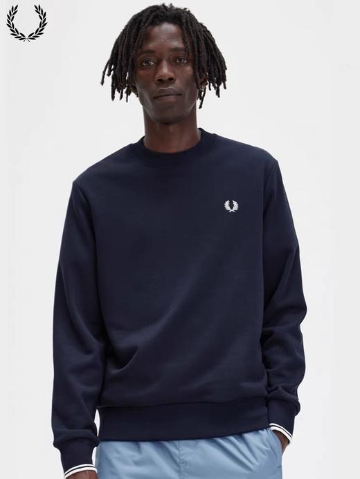 F.P 薄毛圈 拼色袖口 圆领卫衣 WY736 商品图0