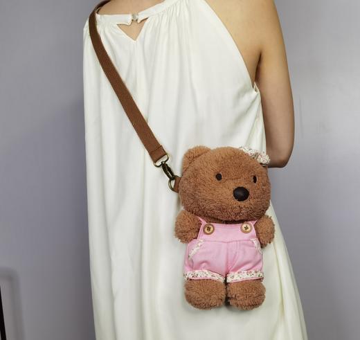 缤纷熊長毛斜挎袋 商品图2