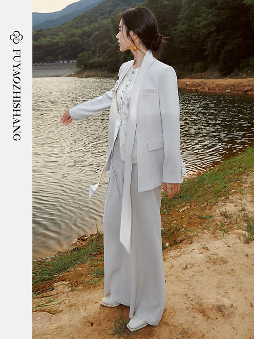 IWY/扶摇系列 复古国潮西装外套女高级感2023新款设计感小众气质西服FYC219FYP221 商品图3