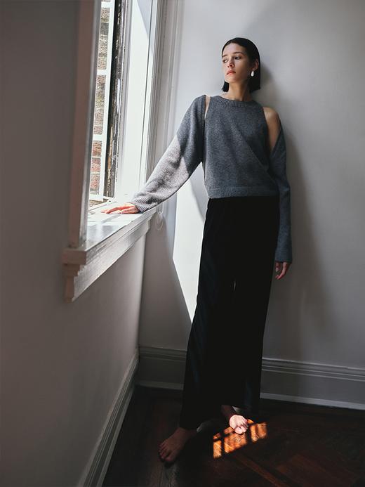 四种穿法 羊绒羊毛混纺两件套针织外套背心FJ492623O 商品图4