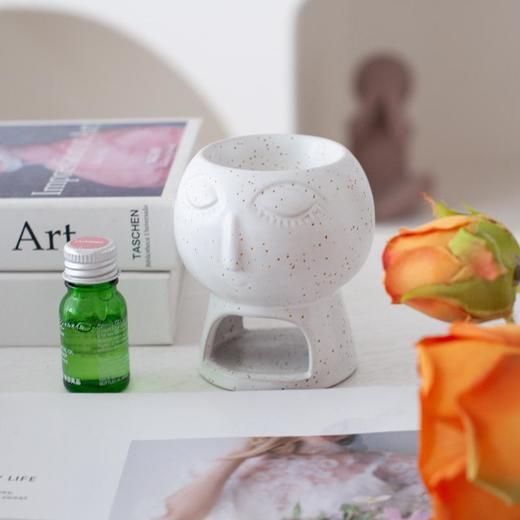 【薰香、精油、蜡烛和灯炉四合一！】创意卡通造型陶瓷薰香精油炉香薰炉精油蜡烛灯炉熏香创造一个舒适、放松的环境lm 商品图3