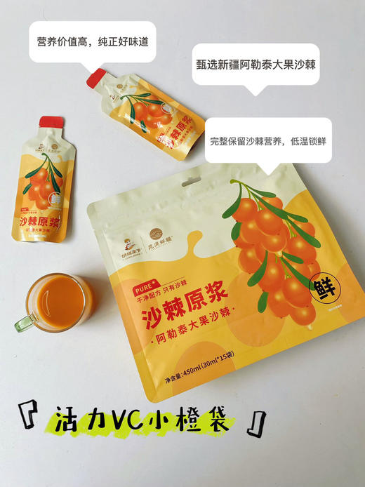 【独立袋装】昆漠鲜疆沙棘原浆   10.03 商品图1