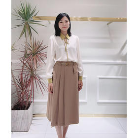 EIIR司歌中式国风长袖衬衫套头雪纺优雅气质T88G8657