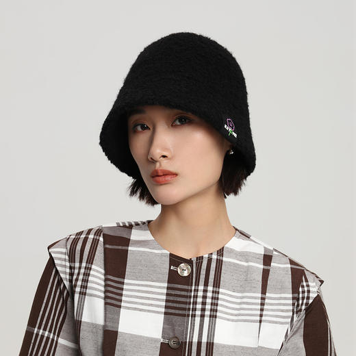 帽仕汇-KEYONE 羊毛卷小花水桶帽 商品图0
