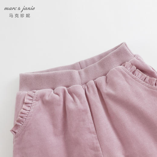 【夹棉】马克珍妮冬装 女童灯芯绒保暖棉裤束脚裤 儿童裤子232075 商品图3