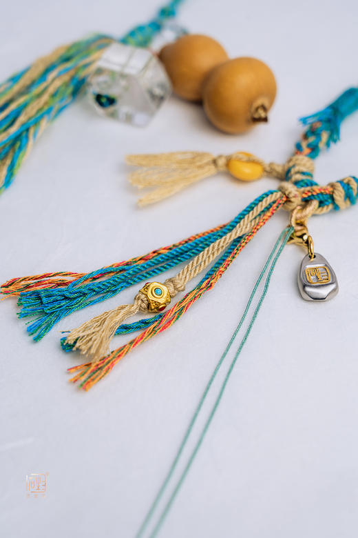 藏风手工编织挂饰+编织手绳套装 商品图2