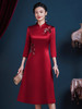 JC-55331喜婆婆婚宴礼服结婚宴会装改良旗袍连衣裙高贵气质裙子 商品缩略图3