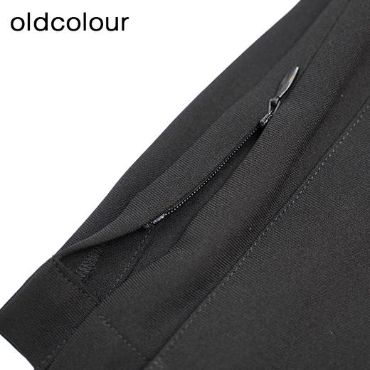 oldcolour黑色高腰微喇裤秋季新款气质显瘦百搭休闲裤女O31073109 商品图3