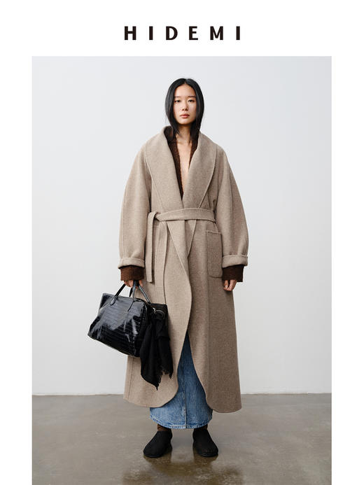 HIDEMI 水洗牛仔龟裂纹口袋开衩式丹宁系列半身裙 商品图6