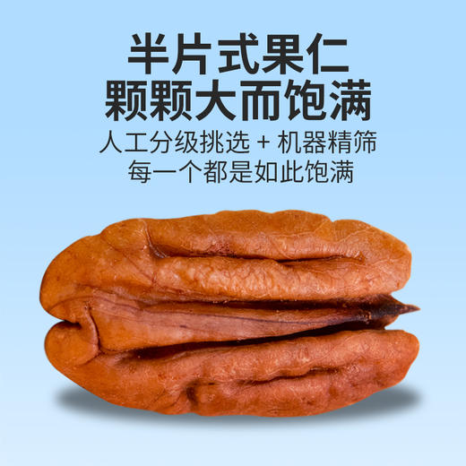 碧根果仁原味无需剥壳半片式果仁颗颗大而饱满200g/罐 商品图3