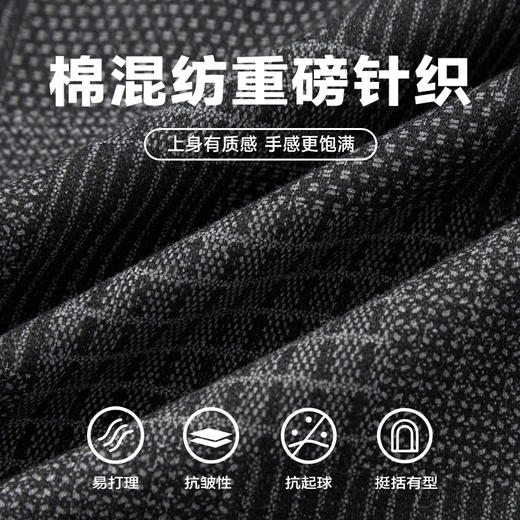 【新款DDP】大依优型大码男装翻领针织夹克男加肥加大休闲潮款上衣外套男士胖子 商品图1