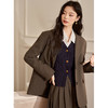 西遇韩系西装外套早春新款复古宽肩宽松显瘦直筒外套上衣女D2238748 商品缩略图2