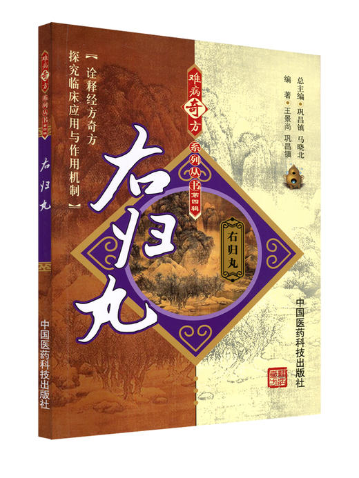 右归丸 难病奇方系列丛书 第四辑 王景尚 巩昌镇 著 诠释经方奇方探究临床应用于作用机制 中国医药科技出版社9787506757584 商品图1