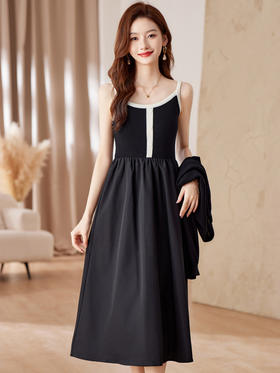 秋季上新，气质时尚收腰显瘦两件套裙HR-WA23839