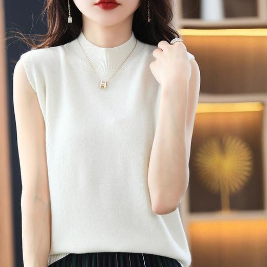 品质款2023秋季风气质套头半高领宽松型毛衣女式针织衫 商品图3