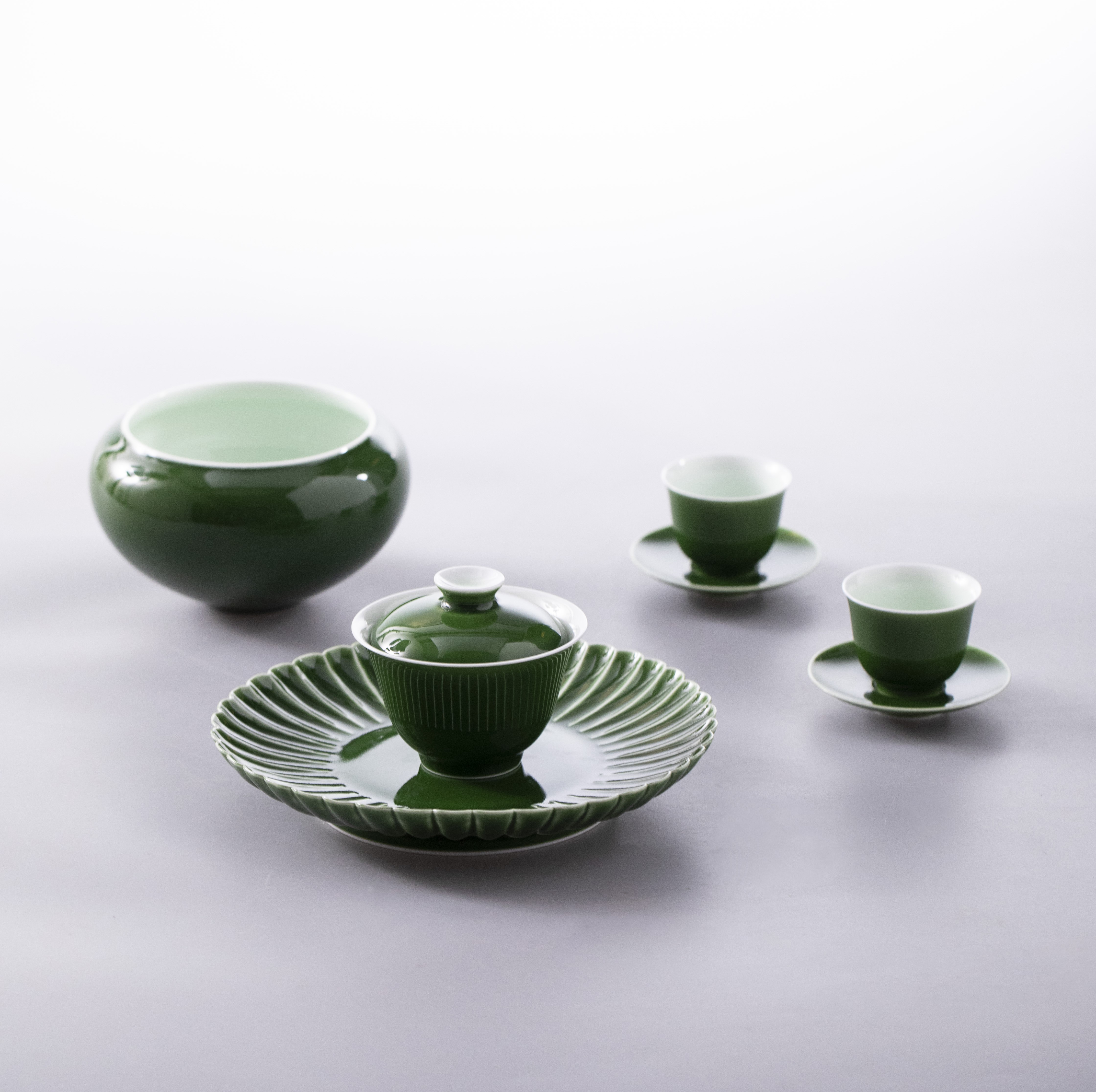 朗窑绿 茶席组合 稀有