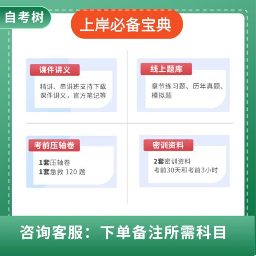 24年考前冲刺串讲班直播班（含题库讲义考前急救密训全套资料）下单备注所需科目 商品图2