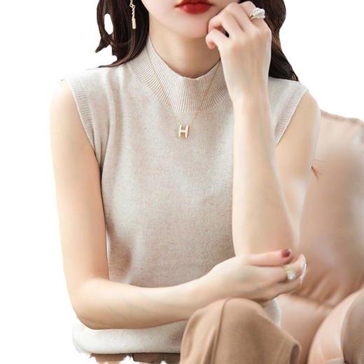 品质款2023秋季风气质套头半高领宽松型毛衣女式针织衫 商品图4